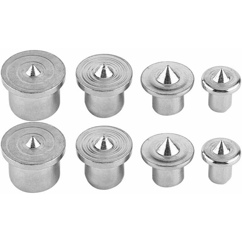 8pcs Wood Alignment Stud Centering Tool Points Marker Drill Center, 4/5/6/8/10/12 mm Pin (Hollow)