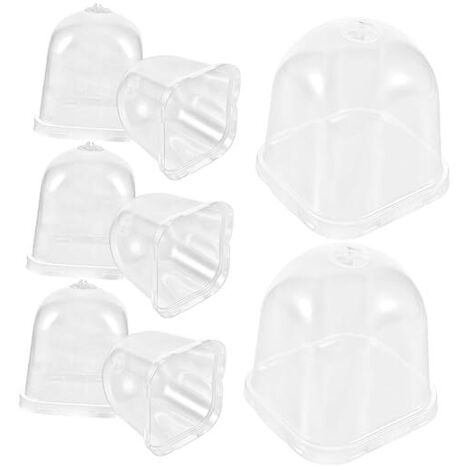8pièces Dôme Humidité Transparent pour Pots de Fleurs Protection pour Plantes Housse de Culture pour Semis