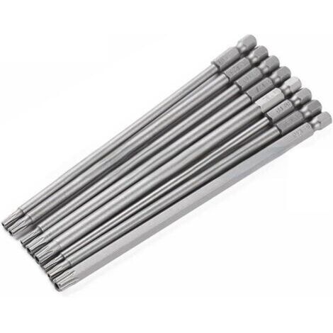 8pièces Jeu Embouts De Tournevis Étoile Embouts Coffret Outils Pour Réparation,150 mm de long