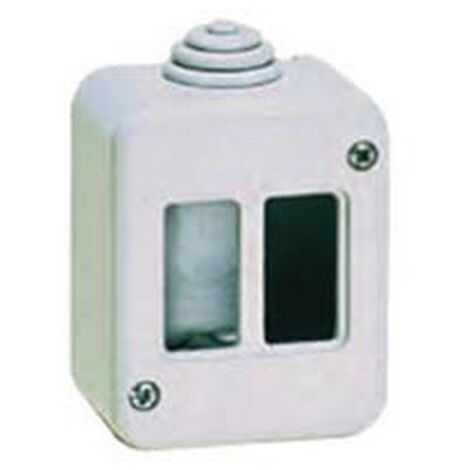 8PZ SCATOLA PORTAFRUTTI DA PARETE 2 POSTI IP40 - (1402)