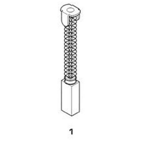 8PZ SPAZZOLE A CARBONCINO PER ELETTROUTENSILI MODELLO 1 - RUPES 1846 mm.6x9x21/