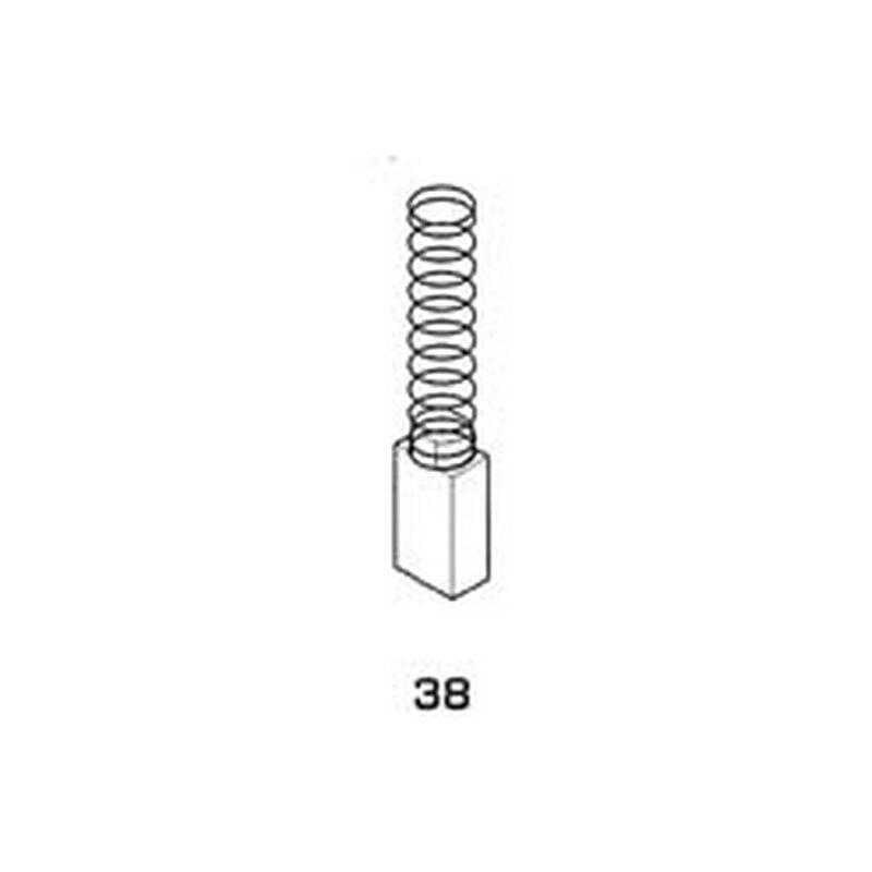 Image of 8PZ spazzole a carboncino per elettroutensili modello 38 - stayer 1719 MM.6,2X6,2X13H.
