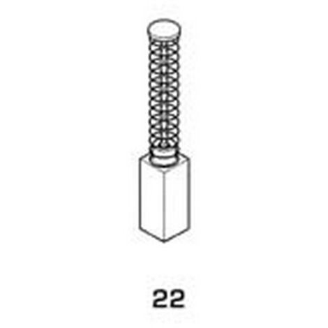 8PZ SPAZZOLE CARBONCINO ELETTROUTENSILI MODELLO 22 RUPES 1711 mm6x7x11/13h