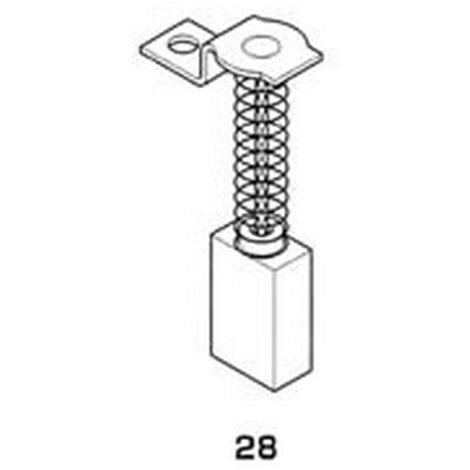 8PZ SPAZZOLE CARBONCINO ELETTROUTENSILI MODELLO 28 RUPES 1712 mm7x12x20/22h