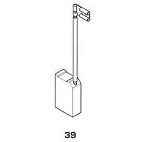 8PZ SPAZZOLE CARBONCINO ELETTROUTENSILI MODELLO 39 AEG 1751 mm6,5x12,5x20h