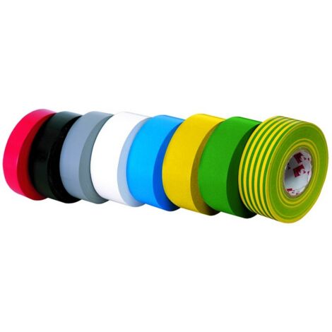 8ROTOLI NASTRO ISOLANTE AUTOESTINGUENTE mm. 25x25 mt col. Azzurro