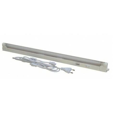 8W 45CM LED NEON TUBE COMPLETE WITH CEILING LIGHT T5 COLD WHITE 6500K CABLE 1M