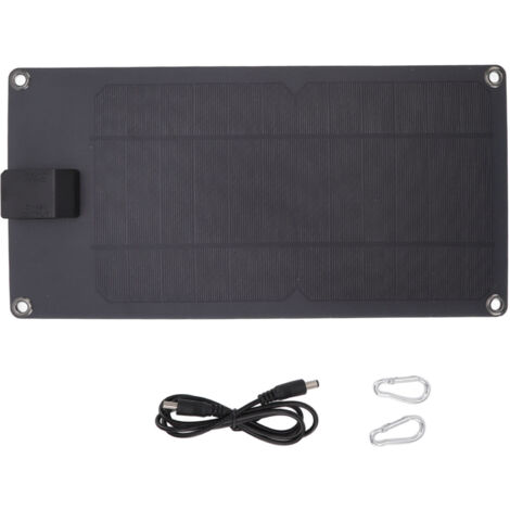 8W 5V Tragbares USB-Solarpanel mit Akku zum Laden von Handys, Gartenleuchten und für Reisen