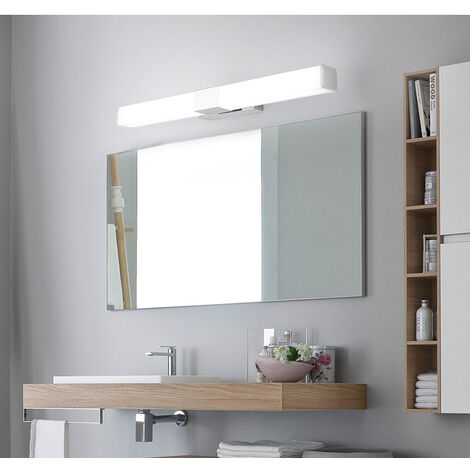 Spiegelleuchte Bad für Badzimmer und Wandbeleuchtung Badezimmer Lampe Wasserdicht IP44 LED Spiegelleuchte Infankey 40CM Dimmbar Badleuchte mit Fernbedienung 15W 1200LM 3000-6000K 220V 