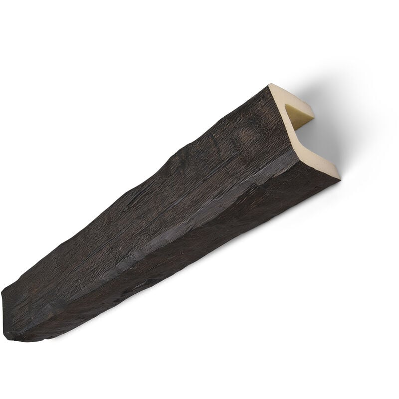 Decosa - Poutre Tirol 12 x 12 cm - polyuréthanne - couleur chêne foncé - long. 2 m - 1 pce