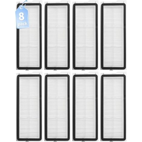 8x filtres HEPA pour Roborock Qrevo S/Qrevo S5V/Qrevo Pro/Qrevo Plus/Qrevo MaxV/Qrevo Curv/Qrevo Curve/Qrevo Edge/Qrevo Curv S5X/Qrevo EDGE S5A/QV 35A/QV 35S accessoires d'aspirateur robot