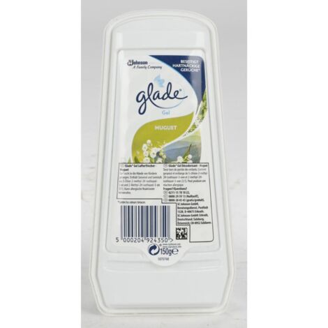 SC JOHNSON LTD 8x Glade Lufterfrischer Gel 150ml Jasmin Maiglöckchen Raumduft Aroma Geruch