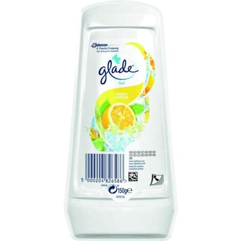 SC JOHNSON LTD 8x Glade Lufterfrischer Gel Zitrone 150g Duftspender Geruch Frische Bad Raum