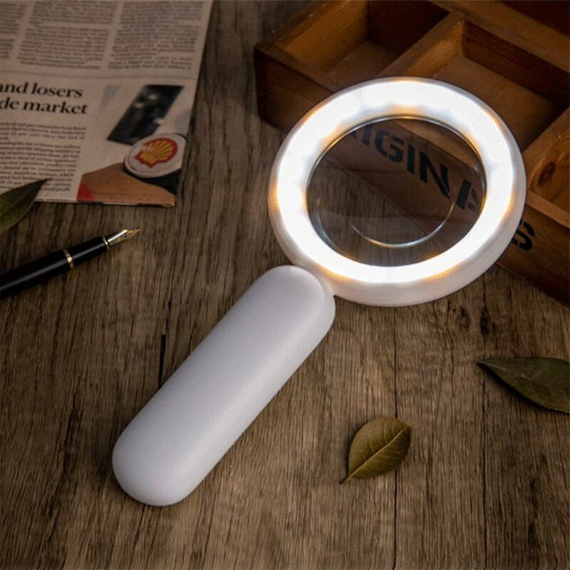 8x Lente d'ingrandimento Illuminata con 21 Lente