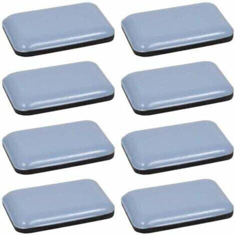 8x Patin glisseur téflon Teflon PTFE autocollant adhésif rectangulaire 35 x 25 mm Protection Sol Parquet Pied Chaise Meuble