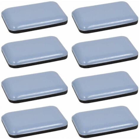 8x Teflon PTFE self-adhesive rectangular 35 x 25 mm Teflon glider pad Floor protection Parquet Chair Leg Furniture