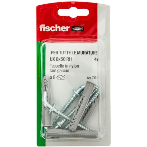 8x50 ux h k tasselli in nylon con gancio