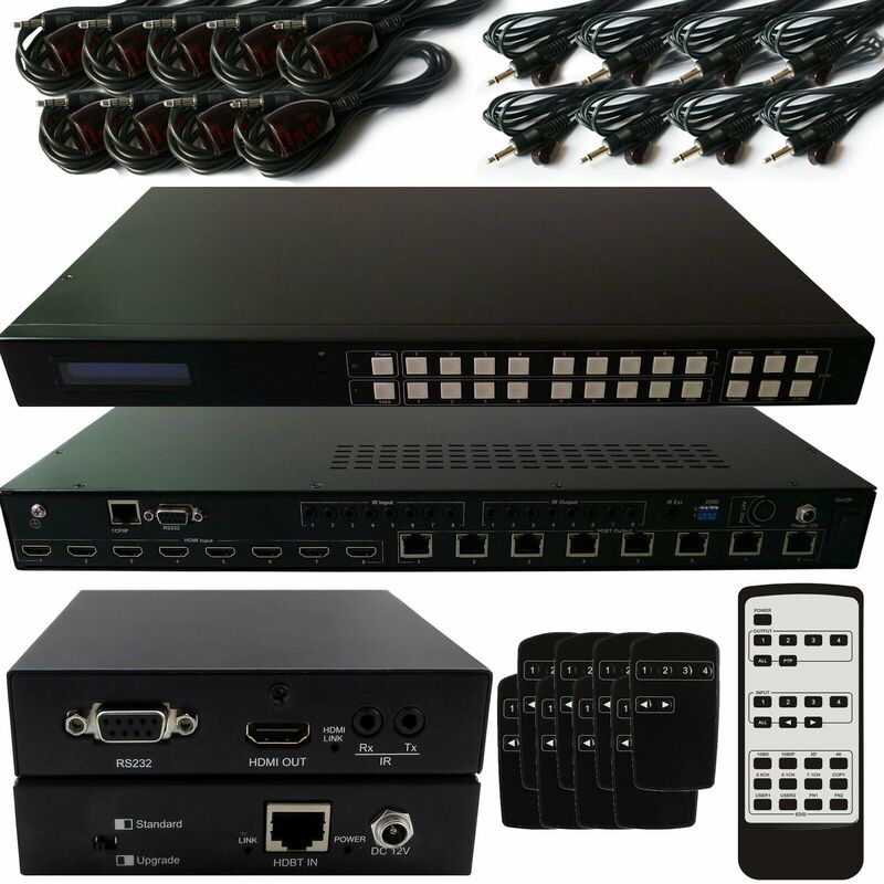 8x8 hdmi Matrix hdbt Lite Kit 1080P 4K ir Routing Distribution Switch Box Base