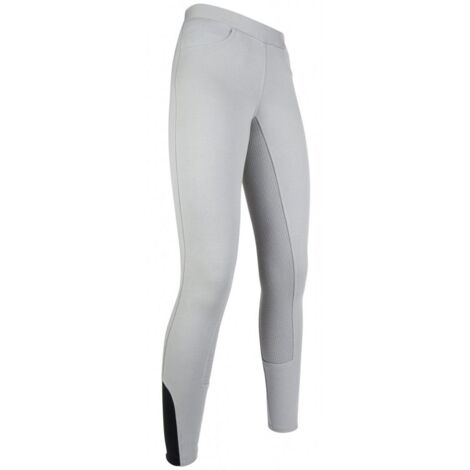 9/11 ans, Bleu marine 6900: Leggings d'équitation en silicone pour femmes et filles YVI