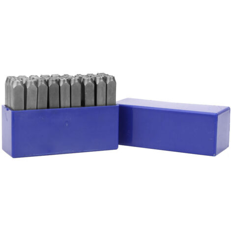 9/27 Pièces Poinçon Numéro Acier Estampage Lettres Moule Poinçon Matrice (27 Pièces 6mm)