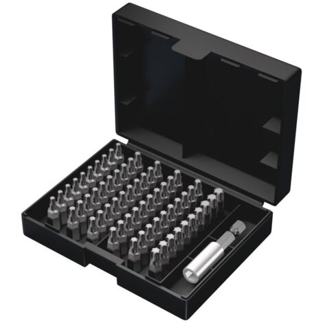 Wera Bit-Safe 61 Universal 4 Bit Set 61-teilig, Bitsatz mit Universalhalter
