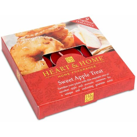 9 bougies chauffe-plat gourmandise aux pommes