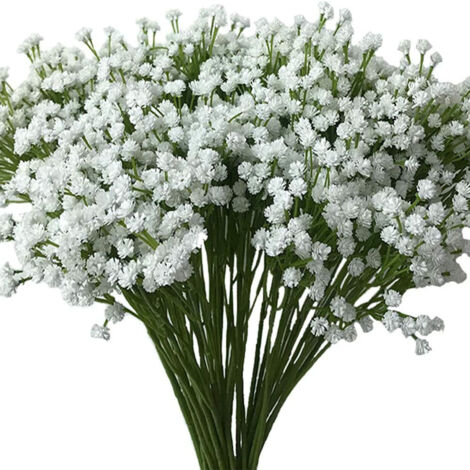 9 Branches de Gypsophile Artificielle Blanche - Fausse Fille de l'Air, Fleurs de Remplissage Décoratives pour Bouquets et Centres de Table