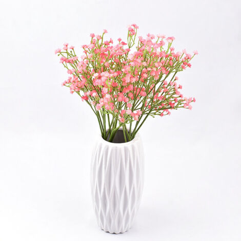 9 Branches de Gypsophile Artificielle Rose - Décoration Florale Romantique, Gypsophile Fausse pour Composition de Mariage et Intérieur