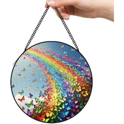 9 cm Attrape-soleil fleurs oiseaux abeille suspendu, décoration élégante, cadeau femme maman