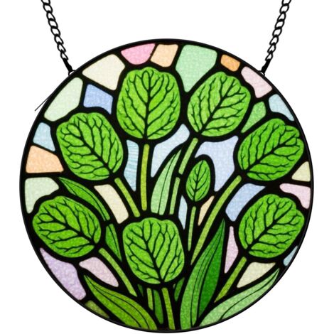 9 cm Attrape-soleil fleurs sauvages coucher de soleil suspendu, décoration élégante, cadeau femme