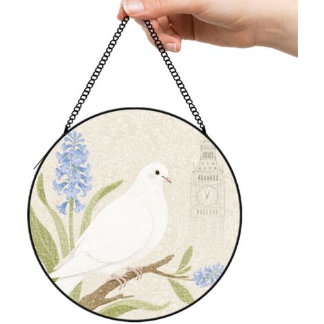 9 cm Attrape-soleil vitrail floral coucher de soleil, décoration jardin maison, cadeau pour maman