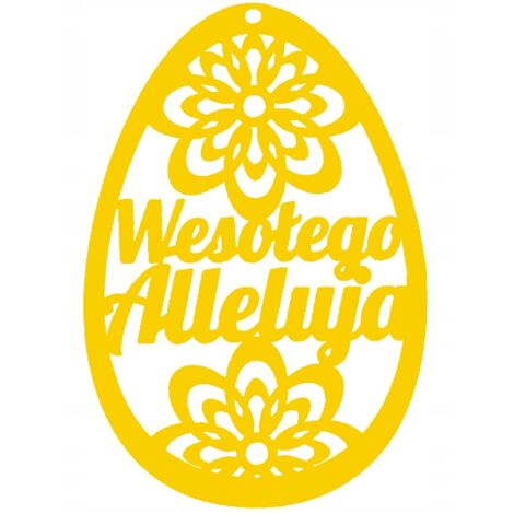 9. Colgante de huevo de Pascua calado con mecanismo de resorte.