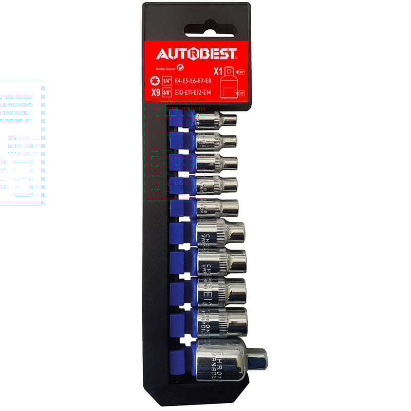 9 douilles étoile Autobest