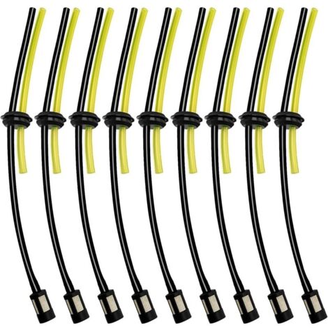 9 Ensembles Universel Filtre à Essence Kit, Tuyaux de Carburant Universels, Durite Essence Debroussailleuse en Caoutchouc, pour Coupe-Herbe, Débroussailleuse, Tronconneuse Taille Haie