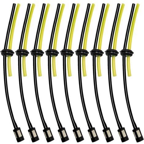 9 Ensembles Universel Filtre à Essence Kit, Tuyaux de Carburant Universels, Durite Essence Debroussailleuse en Caoutchouc, pour Coupe-Herbe, Débroussailleuse, Tronconneuse Taille Haie