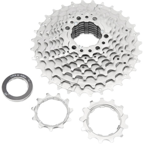9-Gang-Fahrradkassette, rostfrei und leicht, für Mountainbikes und Rennräder