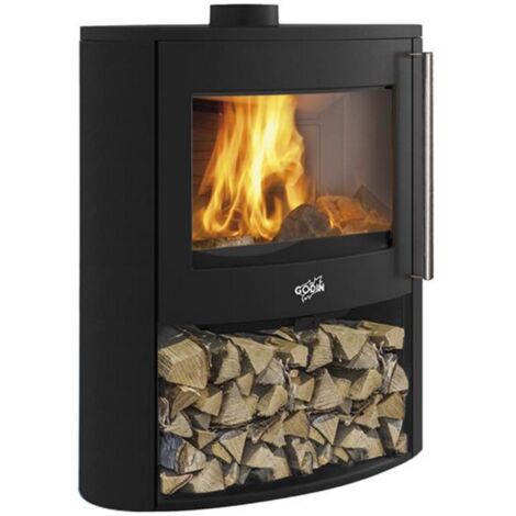 9-kw-holzofen - Godin - 388245PEINTANTHRACITE