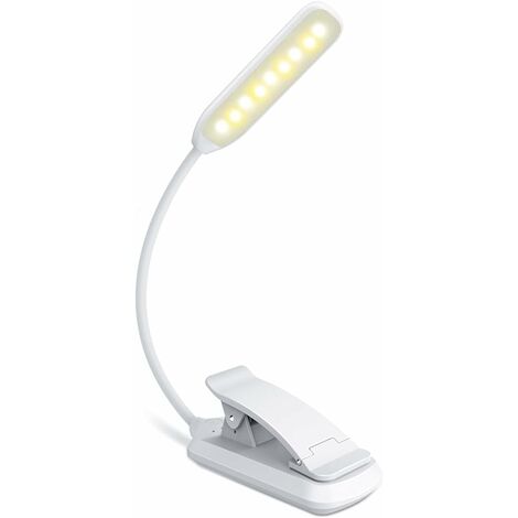 lampe de lecture à pince , lampe de lecture au lit , lampe liseuse pour lit  , lampe de lecture rechargeable , lampe lecture livre – Maxiconfort™