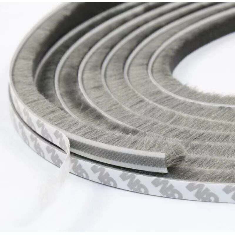 (9 mm x 9 mm, 10 m, gris) Bandes d'étanchéité autocollantes pour portes et fenêtres, utilisées pour sceller les espaces entre les portes et les