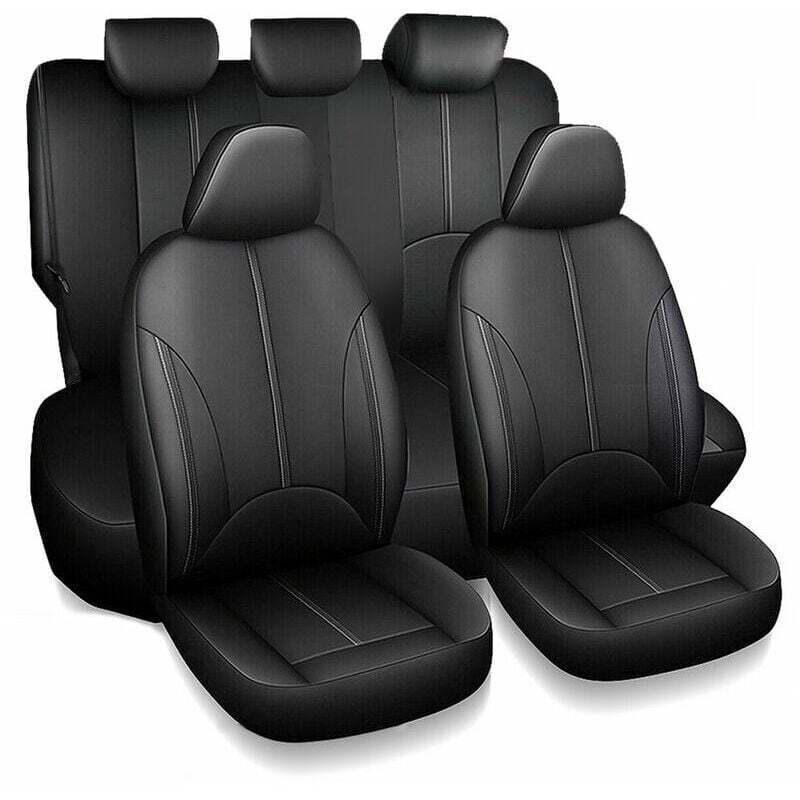 9-piece set PU leather car/truck/SUV seat cover, complete set for front and rear seats, cushion mat protector