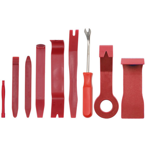 9 Pièces Outils pour Garnitures, Outil Démontage Garniture Installation Kit Outils pour Panneau/Autoradio/Accessoires/Porte/Tableau de Bord de Voiture, Installateur Pry Outil