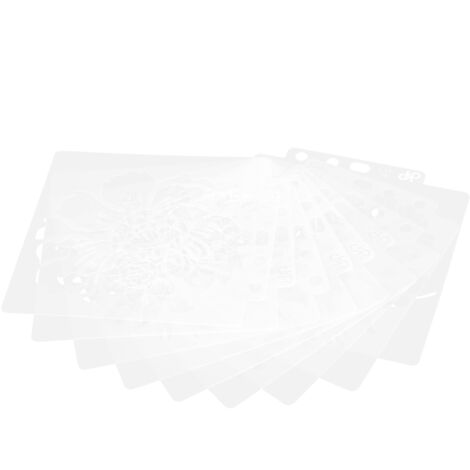9 Pièces Pochoirs Mandala pour Peinture DIY, Fournitures Artistiques Créatives