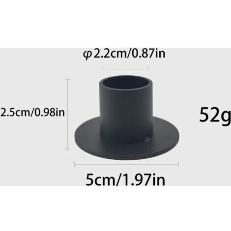 9 portacandele neri, portacandele, candelabri per lampadario, lampadario nero, portacandele moderni in metallo, per centrotavola, feste, matrimoni, cene, decorazioni per la casa