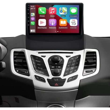 9 pouces Android 13 radio de voiture, peut remplacer Navi 2G + 32G pour Ford Fiesta mk6 2008 - 2016, prend en charge Android voiture sans fil tapis, wifi Bluetooth 4.0 GPS DSP USB