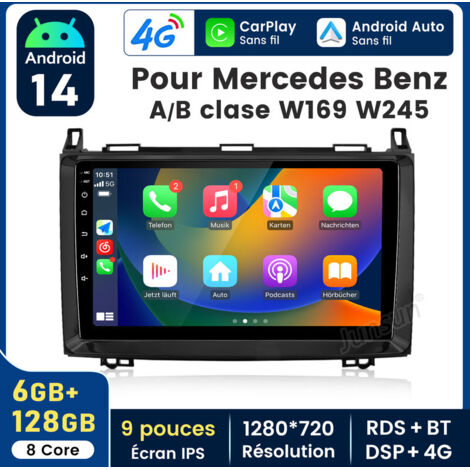 9 pouces Carplay Autoradio pour Benz W245 W169 A B Klasse Android 6+128G JUNSUN