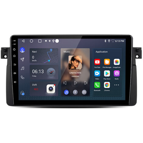 9 pouces Carplay Autoradio pour BMW E46 1998-2006 Android 6+128GB JUNSUN