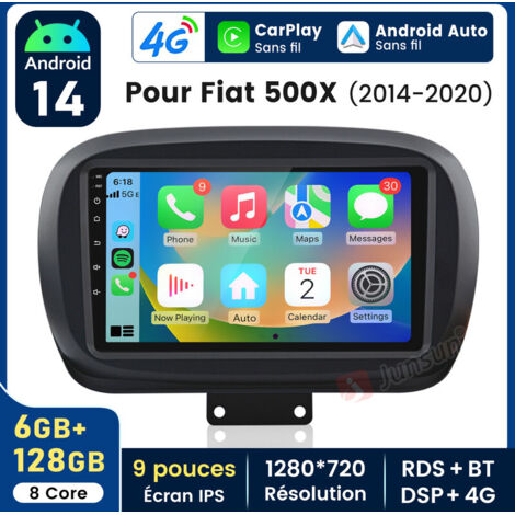 9 pouces Carplay Autoradio pour Fiat Doblo 2015-2019 Android 6+128GB JUNSUN
