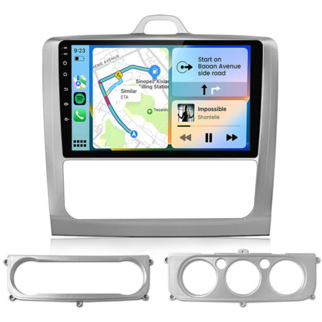 9 pouces Carplay Autoradio pour Focus 2 2004-2011 Android 4+64GB JUNSUN