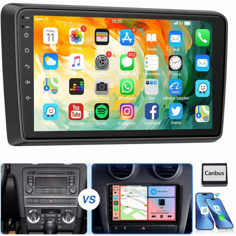 Navigatie Seat Ibiza, AWESAFE, Pentru Ibiza 2009-2013, Android 12, 2 32G, Ecran Tactil De 9 Inch Carplay Android Auto Bluetooth Wifi Vt Ro Xt892clbiza