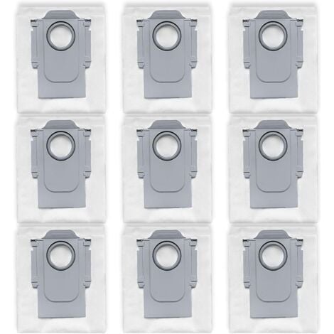 UNION 9 Sacs à poussière compatibles avec Roborock Qrevo Série (Curv, Curv 2 Pro, CurvX, Curv S5X, Edge, Master, MaxV, Plus, Pro, S, Slim, S5V), QV 35A / 35S, S8 MaxV Ultra, Saros 10 / 10R / Z70